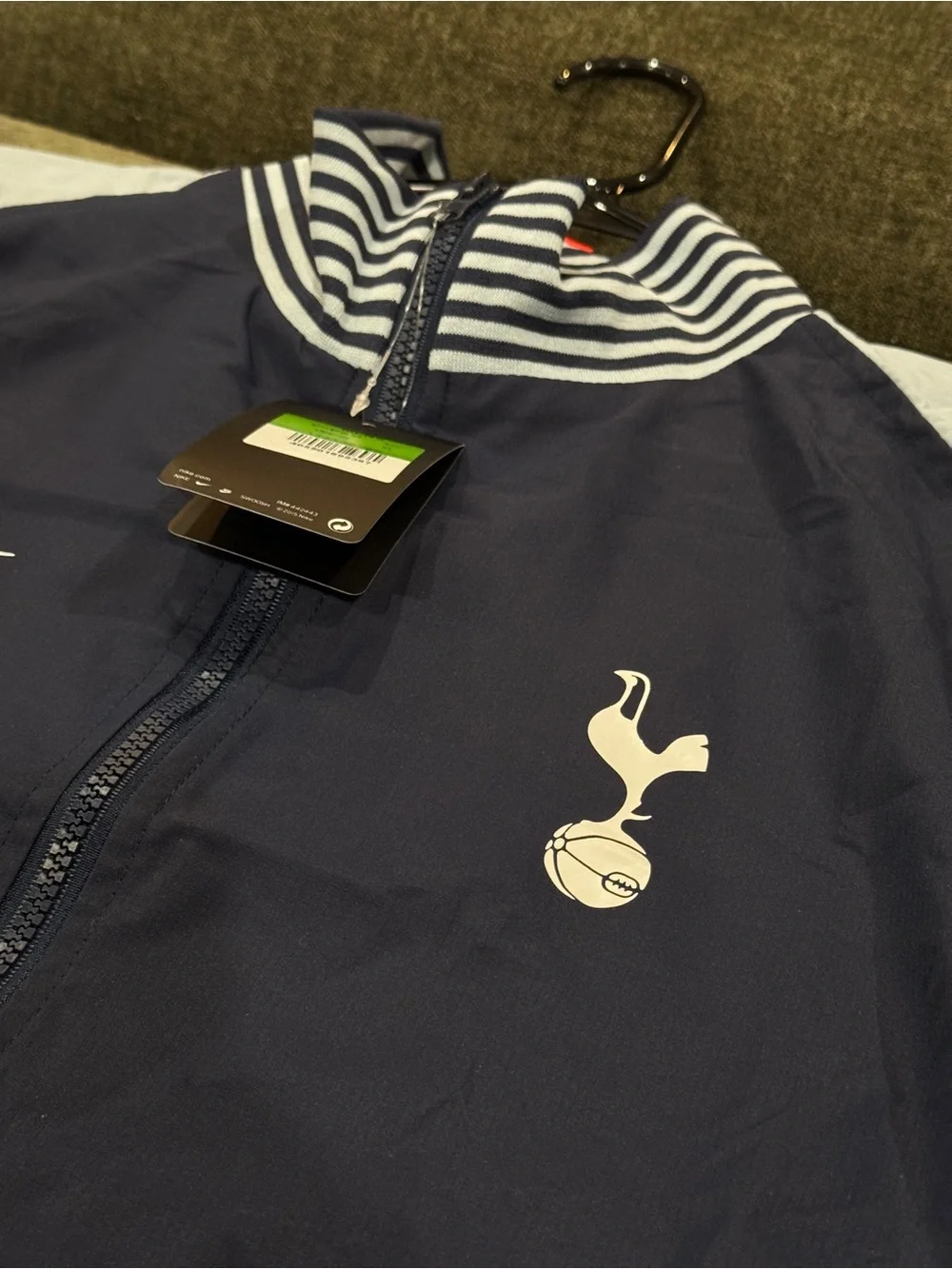 Tottenham Hotspur Navy and White Windbreaker Jacket